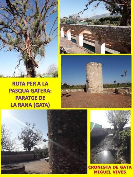 RUTES PER A LA PASQUA GATERA (I), PARATGE DE LA RANA: aigua, antic llavador, eucaliptus monumental, molí de vent,