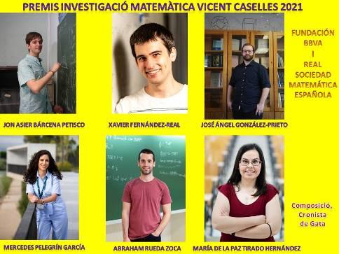 SIS JOVES MATEMÀTICS GUARDONATS AMB ELS PREMIS D'INVESTIGACIÓ MATEMÀTICA DEL PRESTIGIÓS GATER VICENT CASELLES (edició 2021)