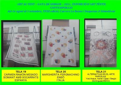 ART AL VENT GATA 2021, XVIII EDICIÓ. Obres 19 a 21, carrer La Bassa avall