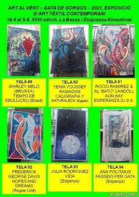 ART AL VENT XVIII, GATA: EXPOSICIÓ ART TÈXTIL. OBRES: 49 A 54. Cloenda de la mostra