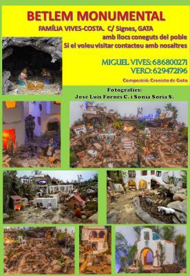 AL CARRER SIGNES DE GATA, BETLEM MONUMENTAL DE LA FAMÍLIA VIVES-COSTA. Herència d'Anita Canyetes