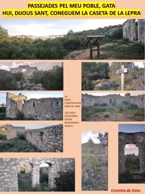 PASSEJADES PEL MEU POBLE, GATA: HUI ANEM A LES RESTES DE LA CASETA DE LA LEPRA. Història entre muntanya i parets