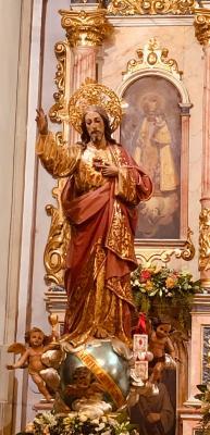 HUI ÉS LA COMMEMORACIÓ DE L'ANTIGA FESTA DEL COR DE JESÚS A GATA. 135 anys d'història. Majoralesses, xiquets i xiquetes de Primera Comunió i processó