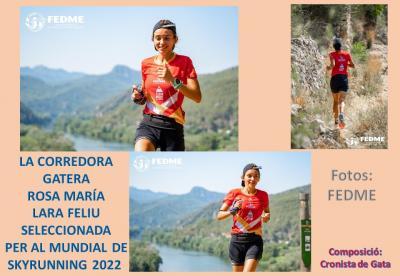 LA JOVE CORREDORA GATERA ROSA MARÍA LARA FELIU SELECCIONADA PER AL MUNDIAL DE SKYRUNNING 2022. Serà a Itàlia entre els dies 9 i 11 de setembre