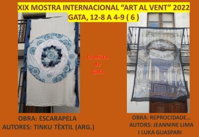 XIX ART AL VENT, GATA 2022 (6). ANEM PASSEJANT PEL CARRER LA BASSA. OBRES: ESCARAPELA I REPROCIDADE