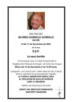 ENS HA DEIXAT SILVERIO GORDILLO (Sílver), DEL CARRER SIGNES (D.E.P.)