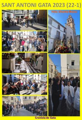 FESTES SANT ANTONI GATA 2023: HUI DIA 22 S'HA CELEBRAT AL SANT: MISSA I BENEDICCIÓ D'ANIMALS