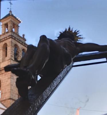 IMATGES CURIOSES, SETMANA SANTA GATA: Divendres sant, campanar i el Crist del Perdó