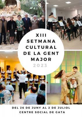 DE HUI DIA 26 AL 2 DE JULIOL, XIII SETMANA CULTURAL DE LA GENT MAJOR DE GATA (excursió, balls, taller, dinar,)