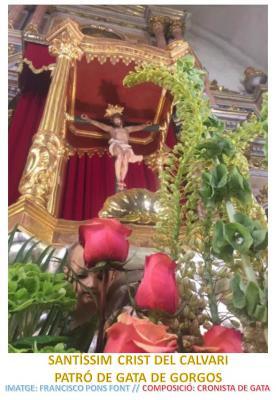FESTESGATA2023: HUI 6 D'AGOST ÉS LA FESTA MAJOR. DIA DEL SANT CRIST DEL CALVARI. Des de 1762 que es venera la menuda imatge
