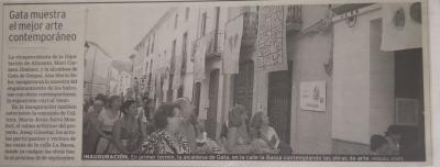 DOS DÈCADES DE HISTÒRIA, 2004-2023: ART AL VENT, GATA: LA MILLOR EXPOSICIÓ D'ART TÈXTIL DEL MÓN. Té els seus arrels al posar els cobertors a les processons