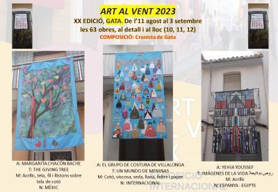 RUTA, ART AL VENT 2023 GATA: SEGUIM MIRANT OBRES: 10, 11, 12