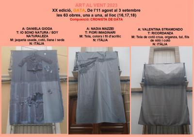 SEGUIM DE RUTA. ART AL VENT 2023 GATA. Hui ens fixem en les obres 16, 17 i 18