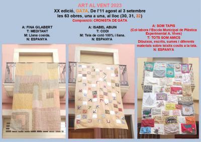 SEGUIM MIRANT AL VENT 2023. Hui dimarts, les teles 30, 31 i 32, aquesta del TAPIS