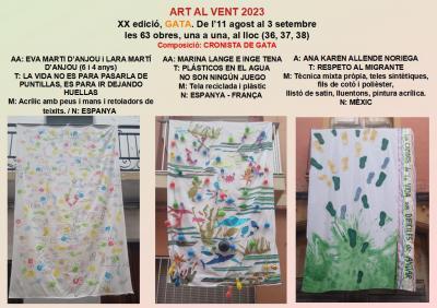 BAIXANT EL CARRERMIRADES URBANES DE ART AL VENT 2023: Hui, obres 36, 37 i 38