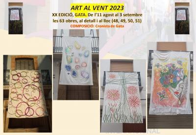 SEGUIM FENT MIRADES URBANES, ART AL VENT GATA 2023. Hui més obres, 48 a la 51