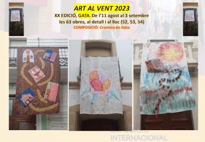 NOVES MIRADES URBANES. ART AL VENT GATA 2023. Hui dijous mirem les obres 52, 53 i 54