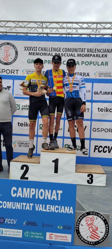 EL CICLISTA CADET GATER MARC MONCHO SIGNES ES PROCLAMA CAMPIÓ AUTONÒMIC AL CAMP DE MIRRA. Corre amb l'Escola
            del Club Ciclista Xàbia