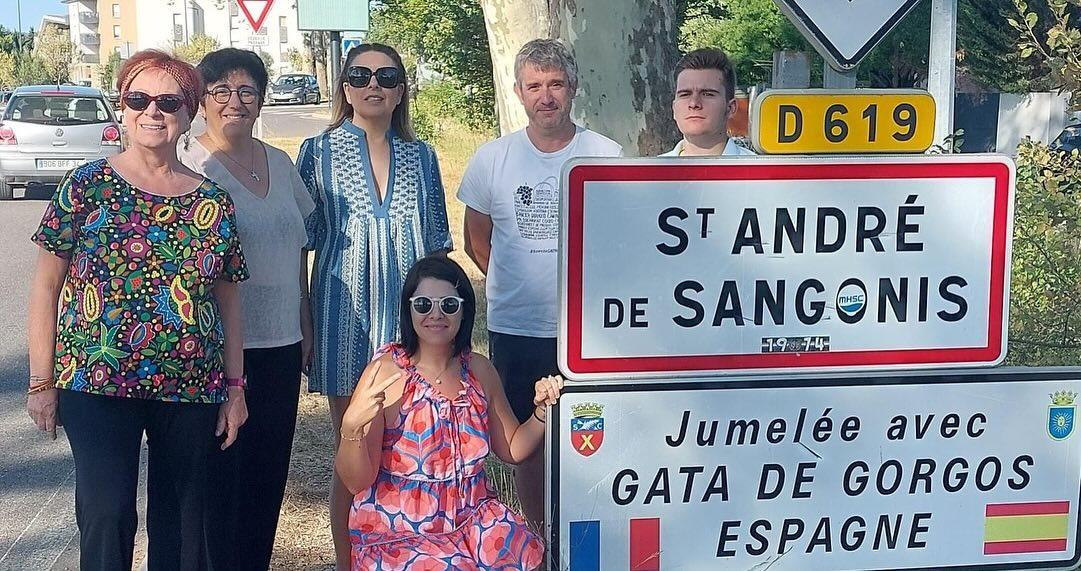 UNA DELEGACIÓ MUNICIPAL DE GATA VISITA EL POBLE AGERMANAT FRANCÉS, SAINT ANDRÉ DE SANGONIS  