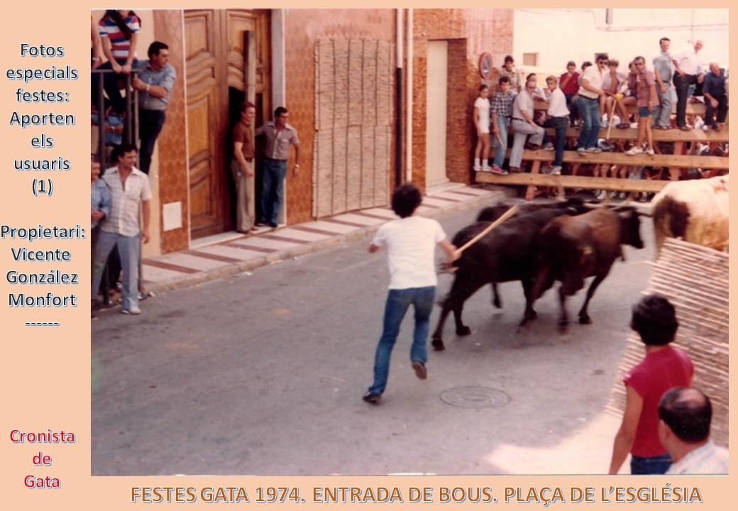 AQUELLES FESTES D'AHIR: FOTOS DELS USUARIS. Bous 1974 (Vicente González Monfort)