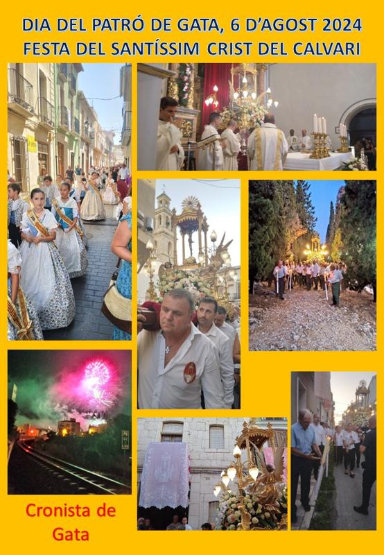 EL DIA FESTIU DEL PATRÓ DE GATA, EL SANTÍSSIM CRIST DEL CALVARI, POSA EL PUNT I FINAL A LES FESTES 2024