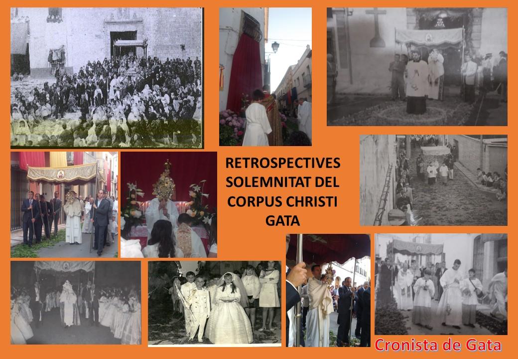 CORPUS A GATA: UNA CUSTÒDIA DE 139 ANYS, EL PALIS, COMULGANTS, TAULES ALS CARRERS. Història d'aquesta solemnitat