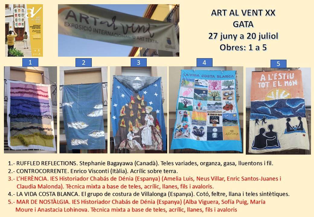 GATA, ART AL VENT XXII 2025 AL DETALL (Cronista de Gata). Obres 1 a 5 