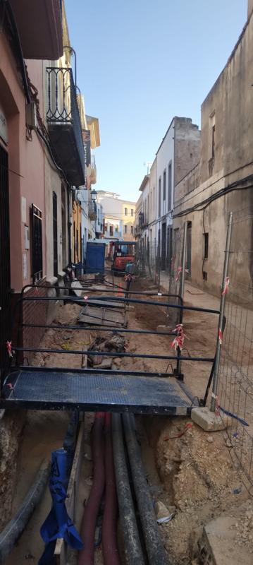 RECTA FINAL PER A LES OBRES DEL FINAL DEL CARRER "DE CORREUS" (DOCTOR GÓMEZ FERRER) I COMENÇAMENT AL CARRER TETUÀ