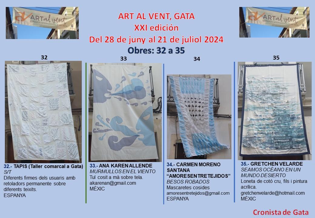 LA MIRADA URBANA DE HUI DIMECRES (1): ART AL VENT 2024 (fins 21/7). Teles 32 a 35