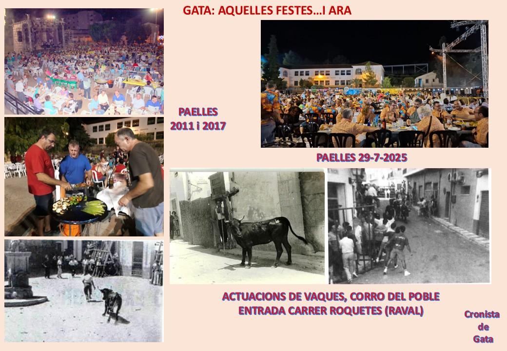 GATA, HISTÒRIA: AQUELLES FESTES D'ABANS...Paelles i més bous